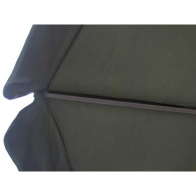 vidaXL Umbrelă de soare de grădină din aluminiu, bază portabilă, verde