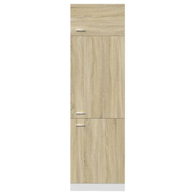 vidaXL Dulap pentru frigider, stejar Sonoma, 60 x 57 x 207 cm, PAL