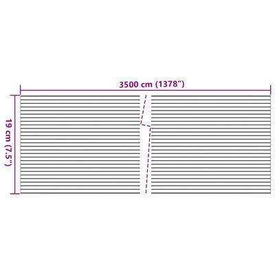 vidaXL Paravane grădină aspect pietriș marmură 2 buc. gri 35x0,19m PVC