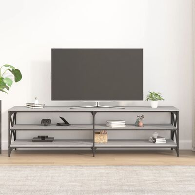 vidaXL Comodă TV, gri sonoma, 180x40x50 cm, lemn prelucrat