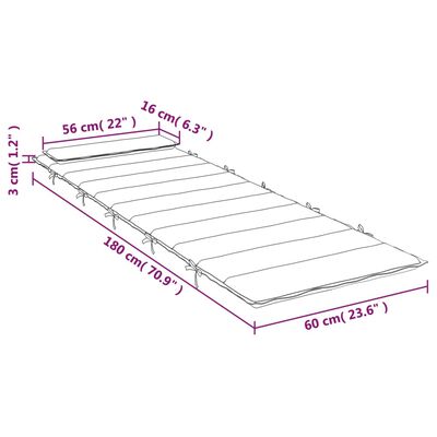 vidaXL Pernă de șezlong, roșu, 180x60x3 cm, textil Oxford