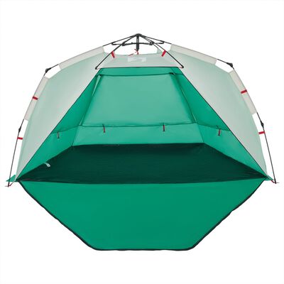 vidaXL Cort camping 3 persoane verde marin impermeabil setare rapidă