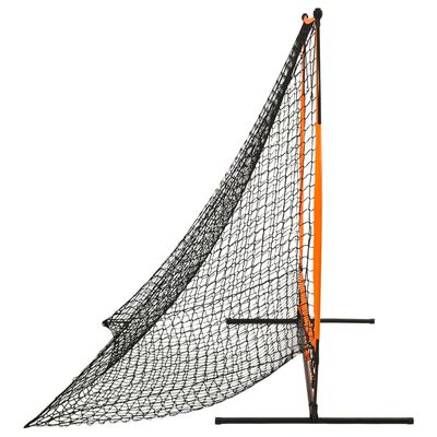 vidaXL Plasă de antrenament sport baseball, negru, 174x76x158,5 cm