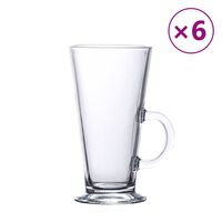 vidaXL Pahare de latte cu mâner, 6 buc., 250 ml