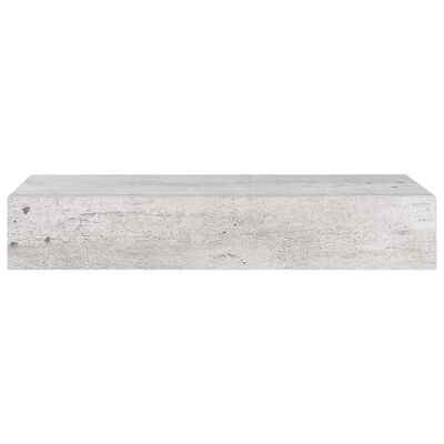 vidaXL Dulapuri de perete cu sertar 2 buc. gri beton 60x23,5x10 cm MDF