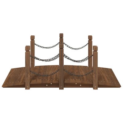 vidaXL Pod de grădină balustrade cu lanț 150x67x56 cm lemn masiv molid