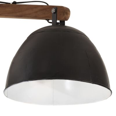 vidaXL Lampă de tavan 25 W, negru, 105x30x65-108 cm, E27