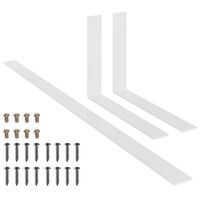 vidaXL Spătar pentru canapea din paleți, alb, 110 cm, fier