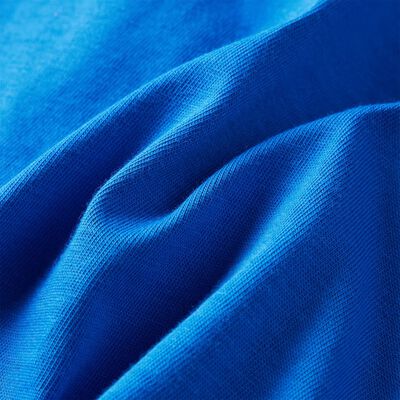 Tricou copii mâneci lungi albastru cobalt 128