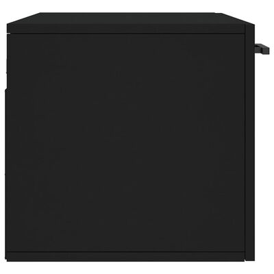 vidaXL Dulap de perete, negru, 80x36,5x35 cm, lemn compozit