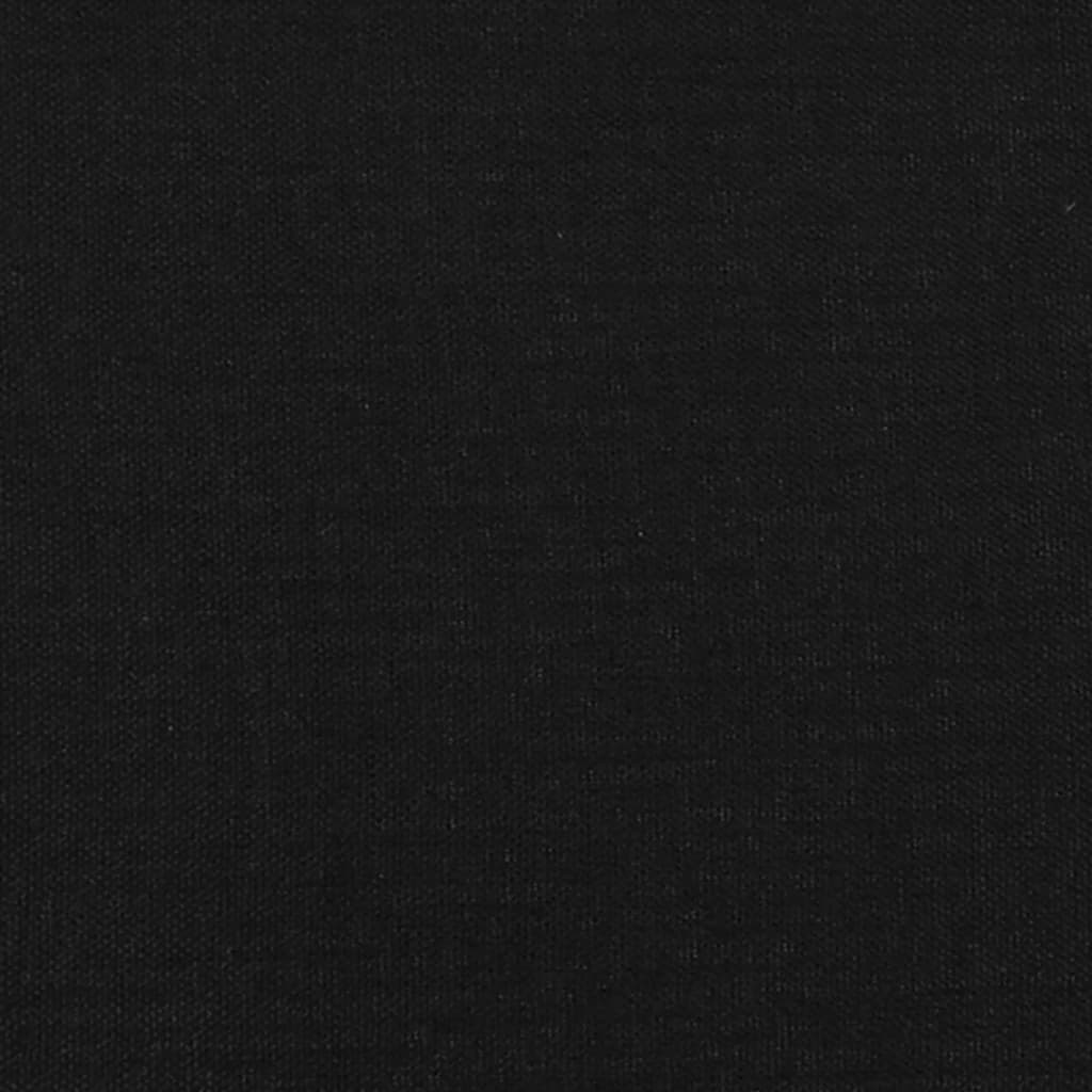 vidaXL Tăblie de pat cu aripioare, negru, 103x23x118/128 cm, textil