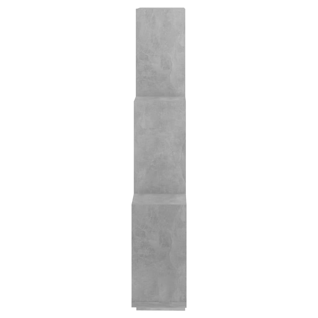 vidaXL Raft de perete cub, gri beton, 78x15x93 cm, PAL