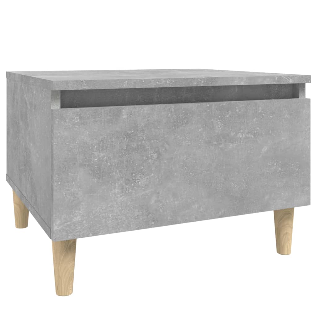 vidaXL Masă laterală, gri beton, 50x46x35 cm, lemn compozit