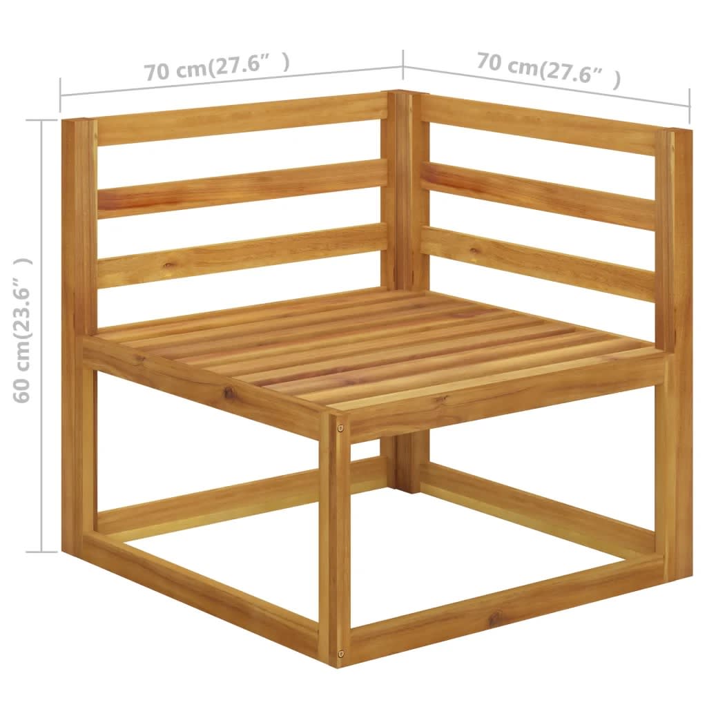 vidaXL Set mobilier de grădină cu perne 9 piese crem lemn masiv acacia