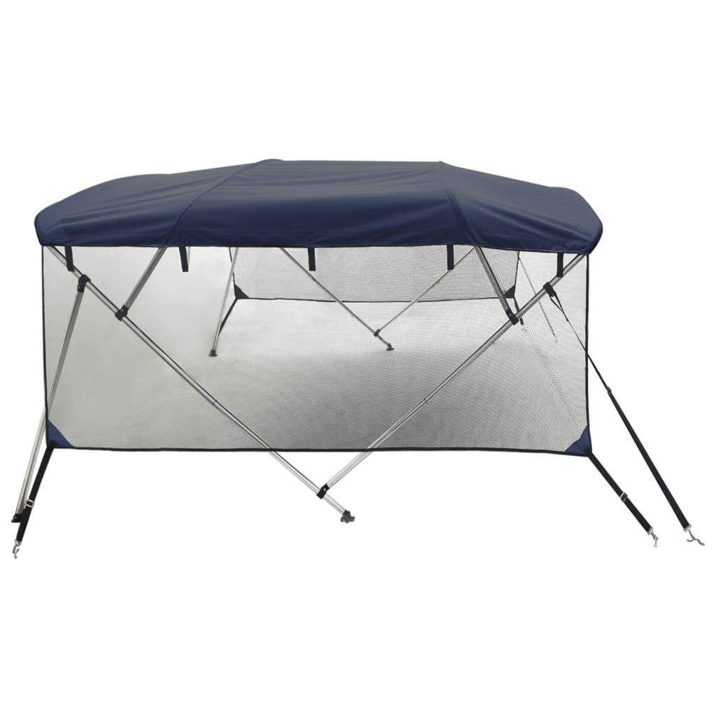 vidaXL Parasolar Bimini 4 arcuri pereți laterali, 243x(200-213)x137 cm