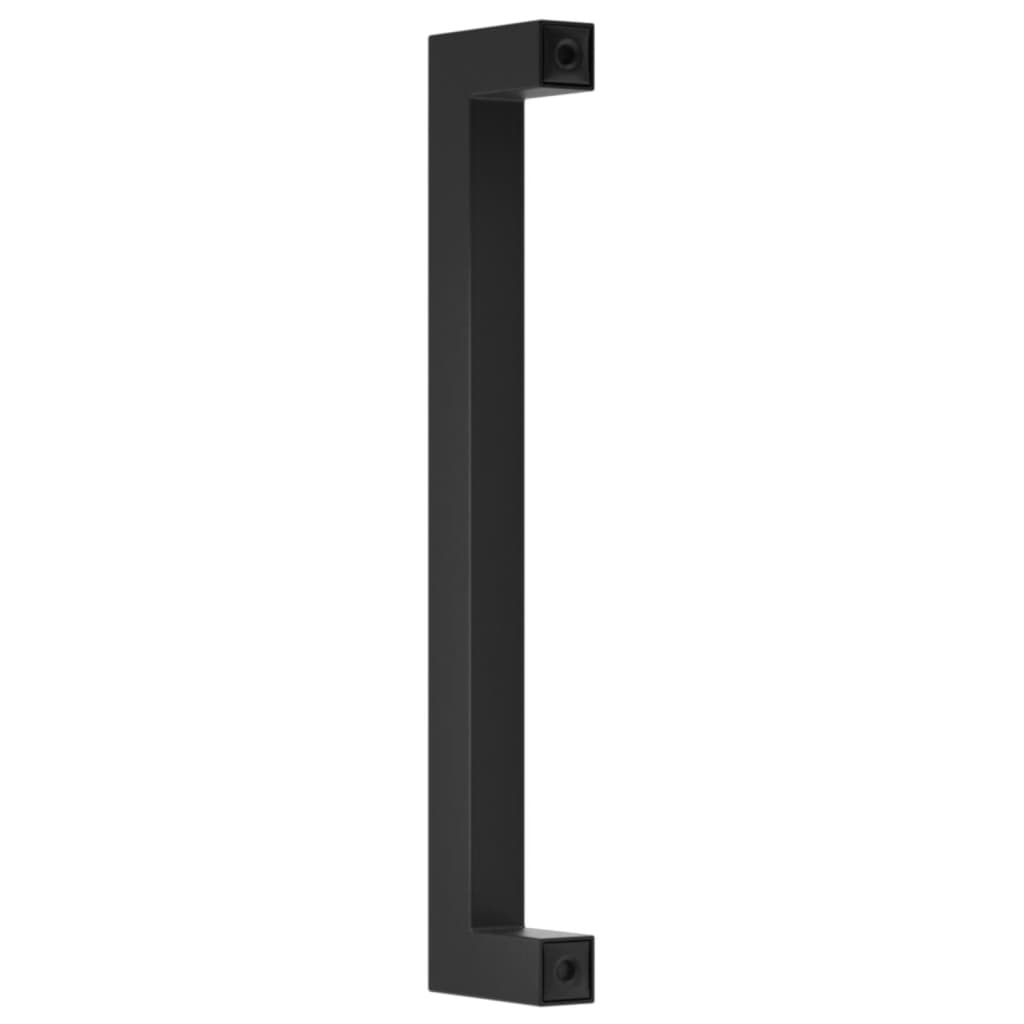 vidaXL Mânere de dulap, 10 buc., negru, 160 mm, oțel inoxidabil