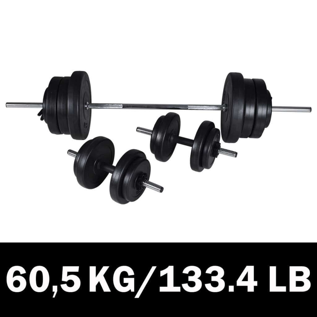 Set haltere+2 gantere 60,5kg