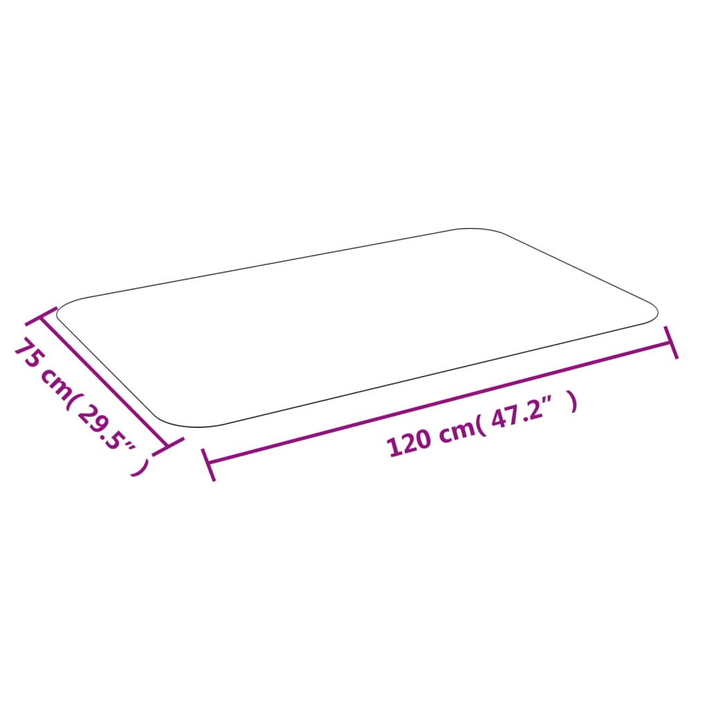 vidaXL Covoraș pentru podea laminată sau mochetă 75 cm x 120 cm