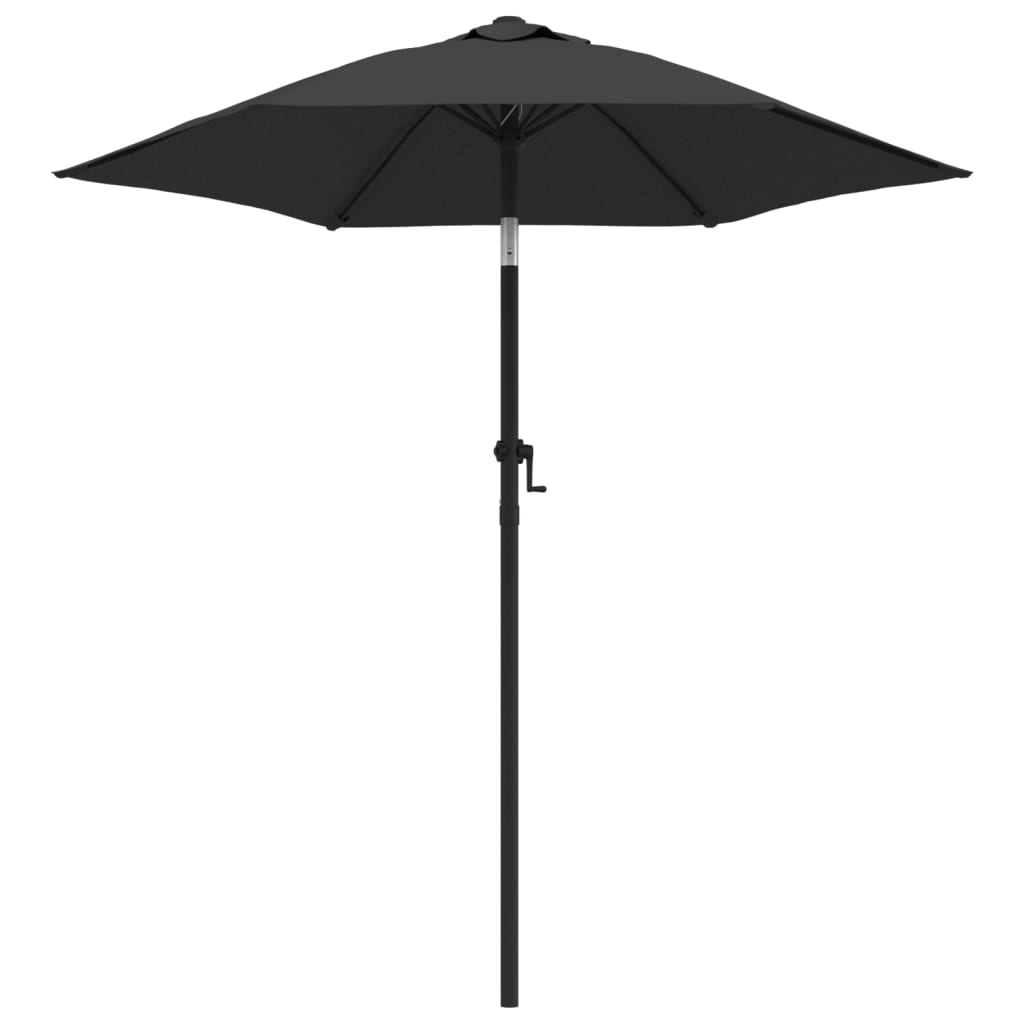 vidaXL Umbrelă de soare, antracit, 200 x 224 cm, aluminiu