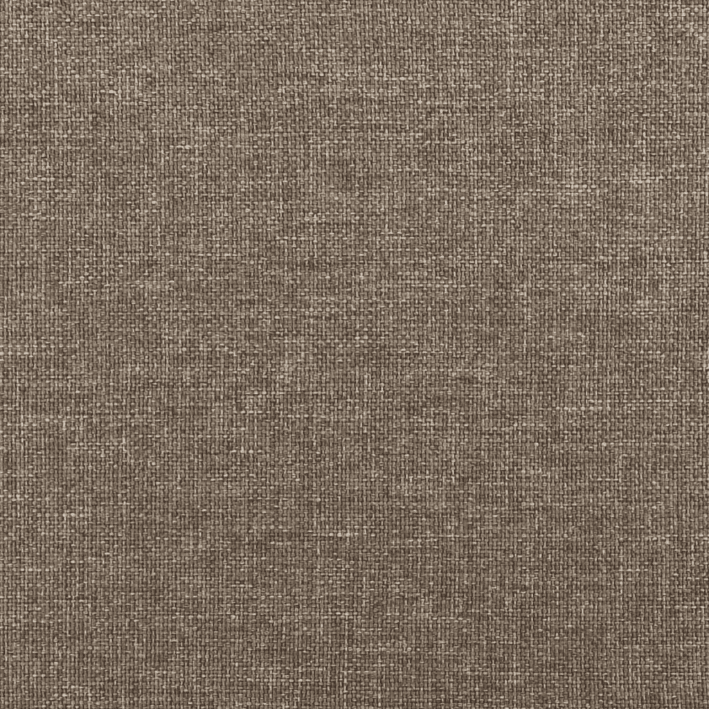 vidaXL Pat continental cu saltea gri taupe 140x200 cm material textil