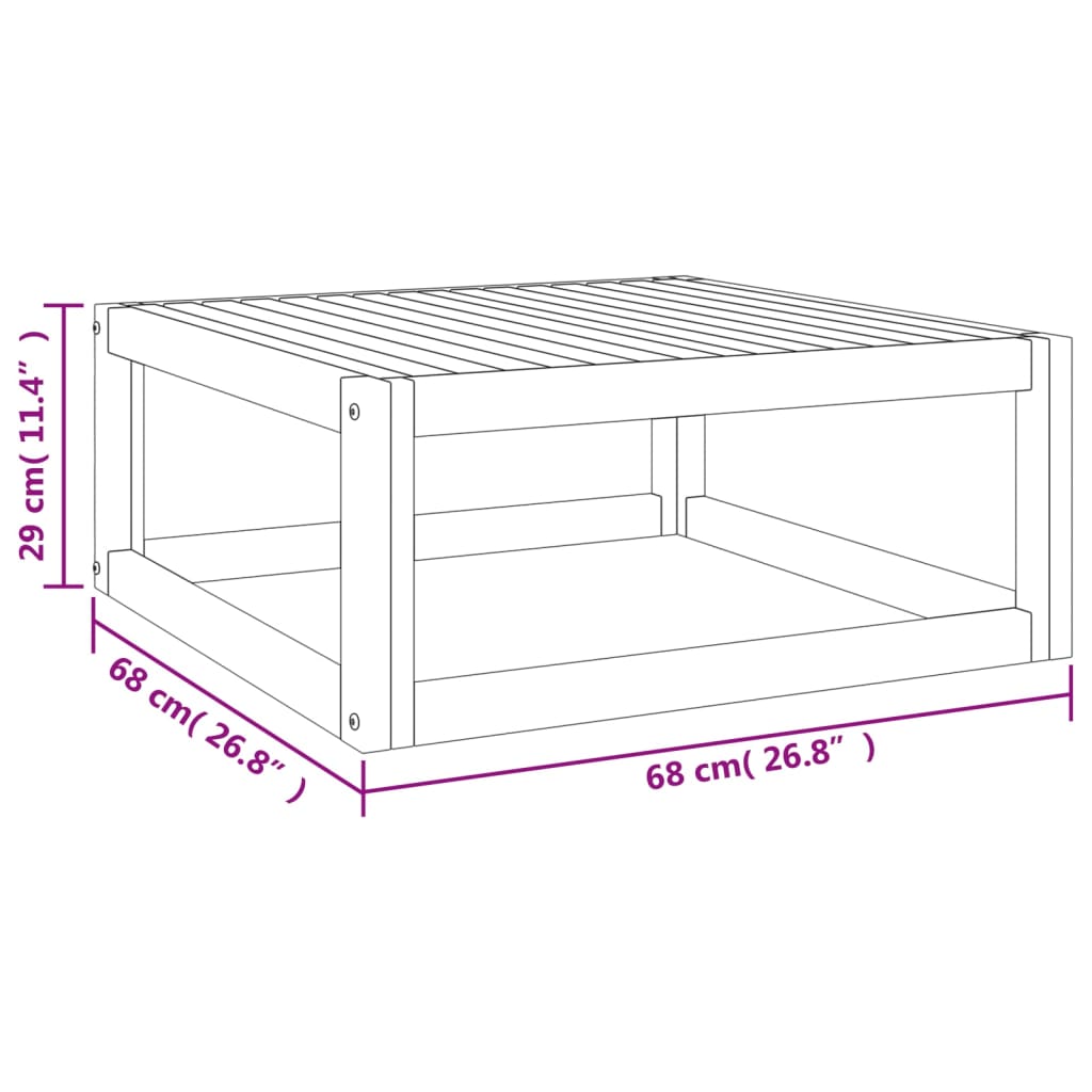 vidaXL Set mobilier de grădină cu perne, 3 piese, lemn masiv acacia