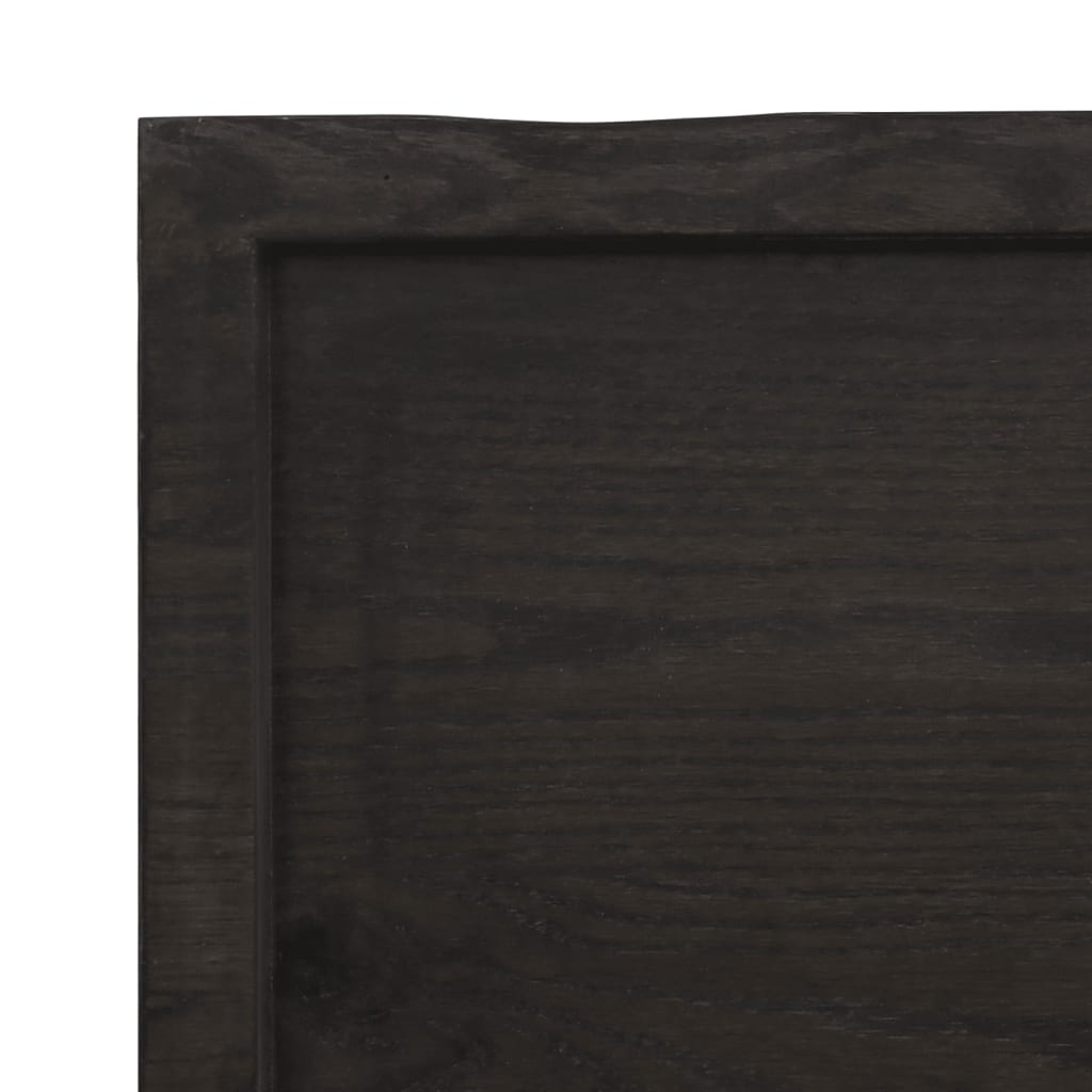 vidaXL Blat masă, 160x60x6 cm, gri, lemn stejar tratat contur organic