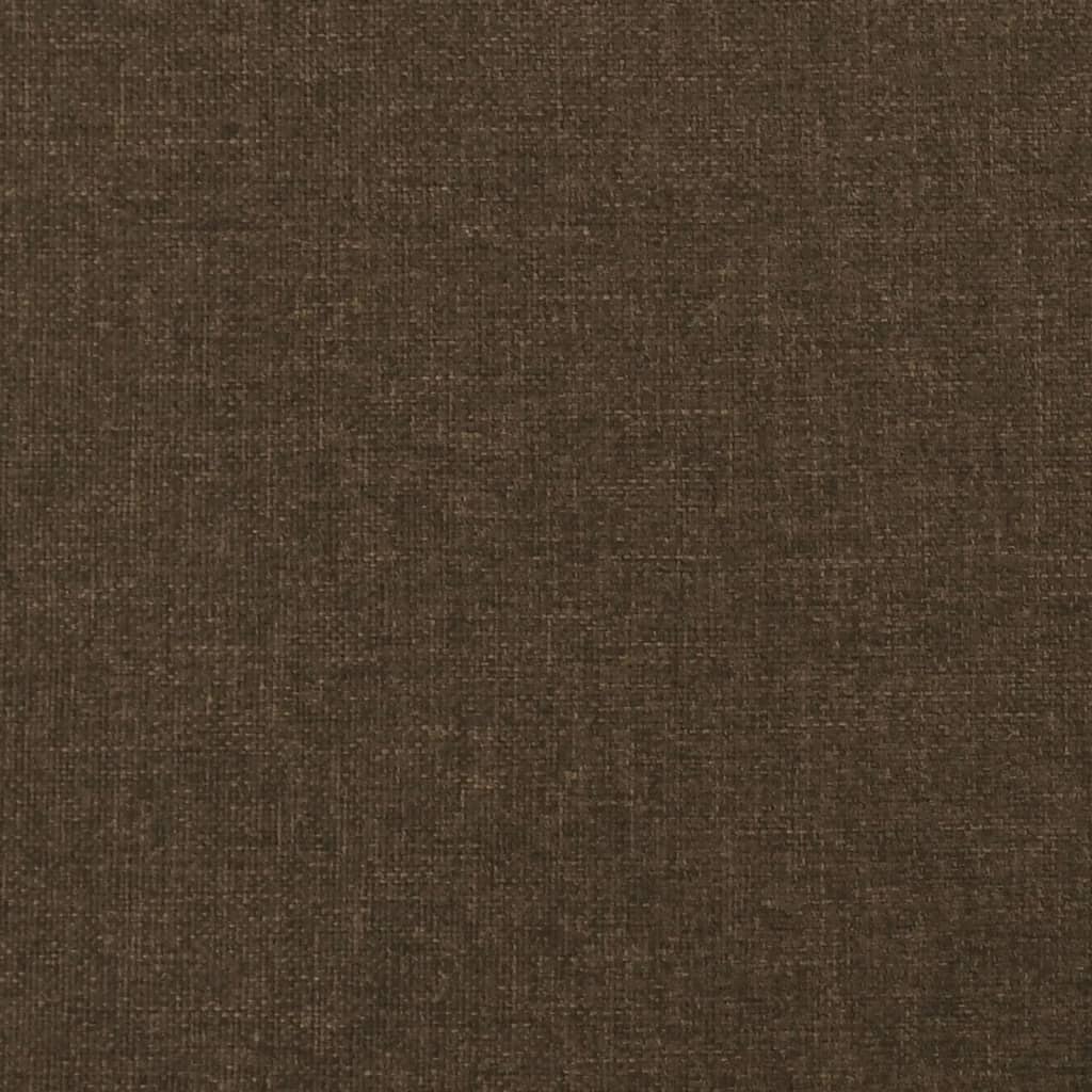 vidaXL Tăblie de pat cu aripioare maro închis 93x23x78/88 cm textil