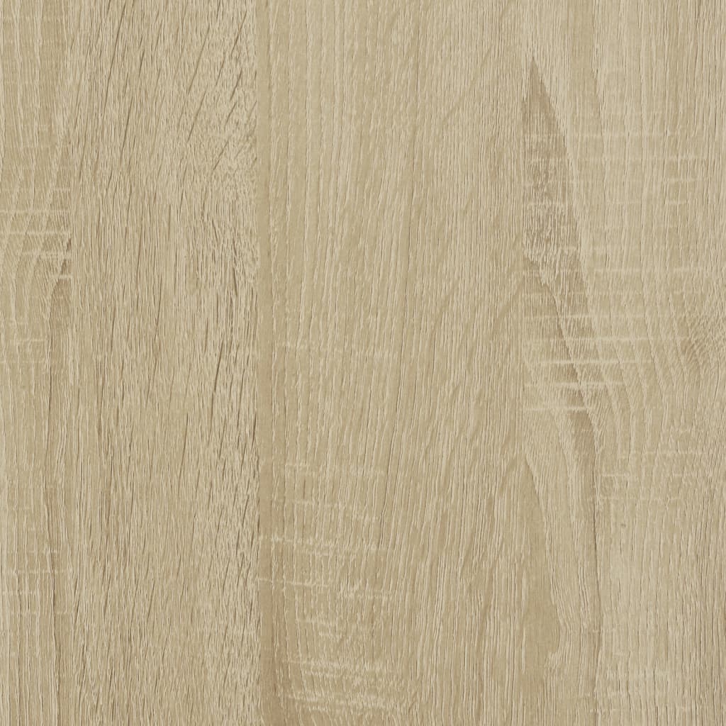vidaXL Cadru de pat cu tăblie stejar sonoma 200x200 cm lemn prelucrat