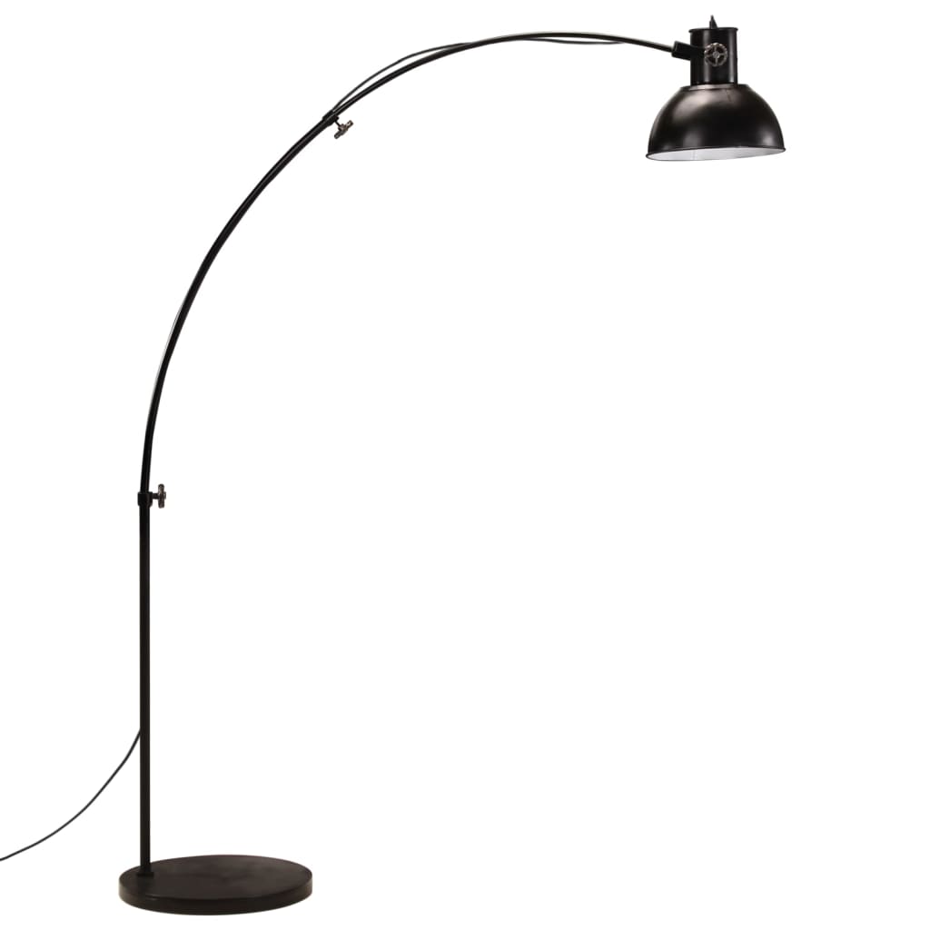 vidaXL Lampă de podea 25 W, negru, 150 cm, E27