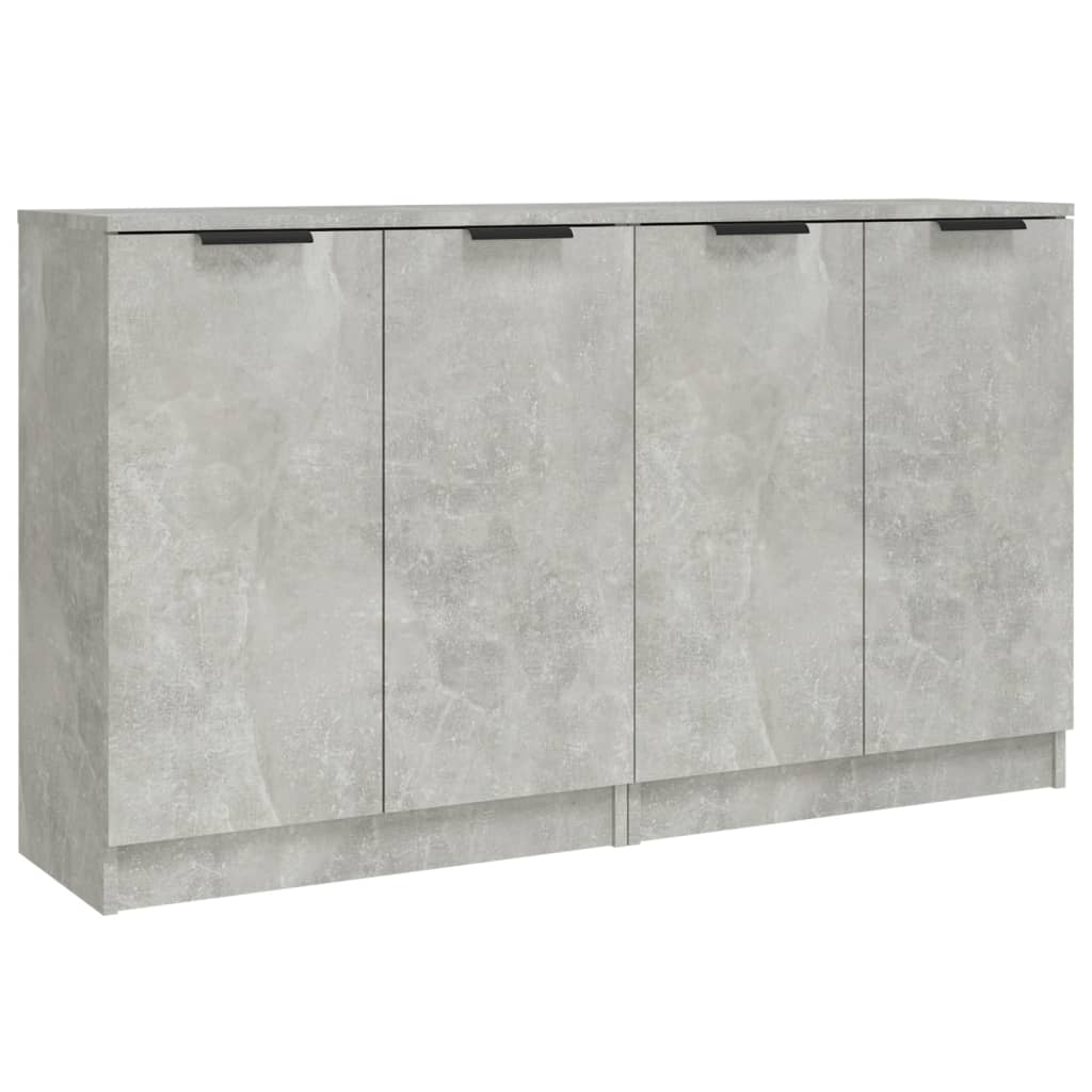 vidaXL Servante, 2 piese, gri beton, 60x30x70 cm, lemn prelucrat