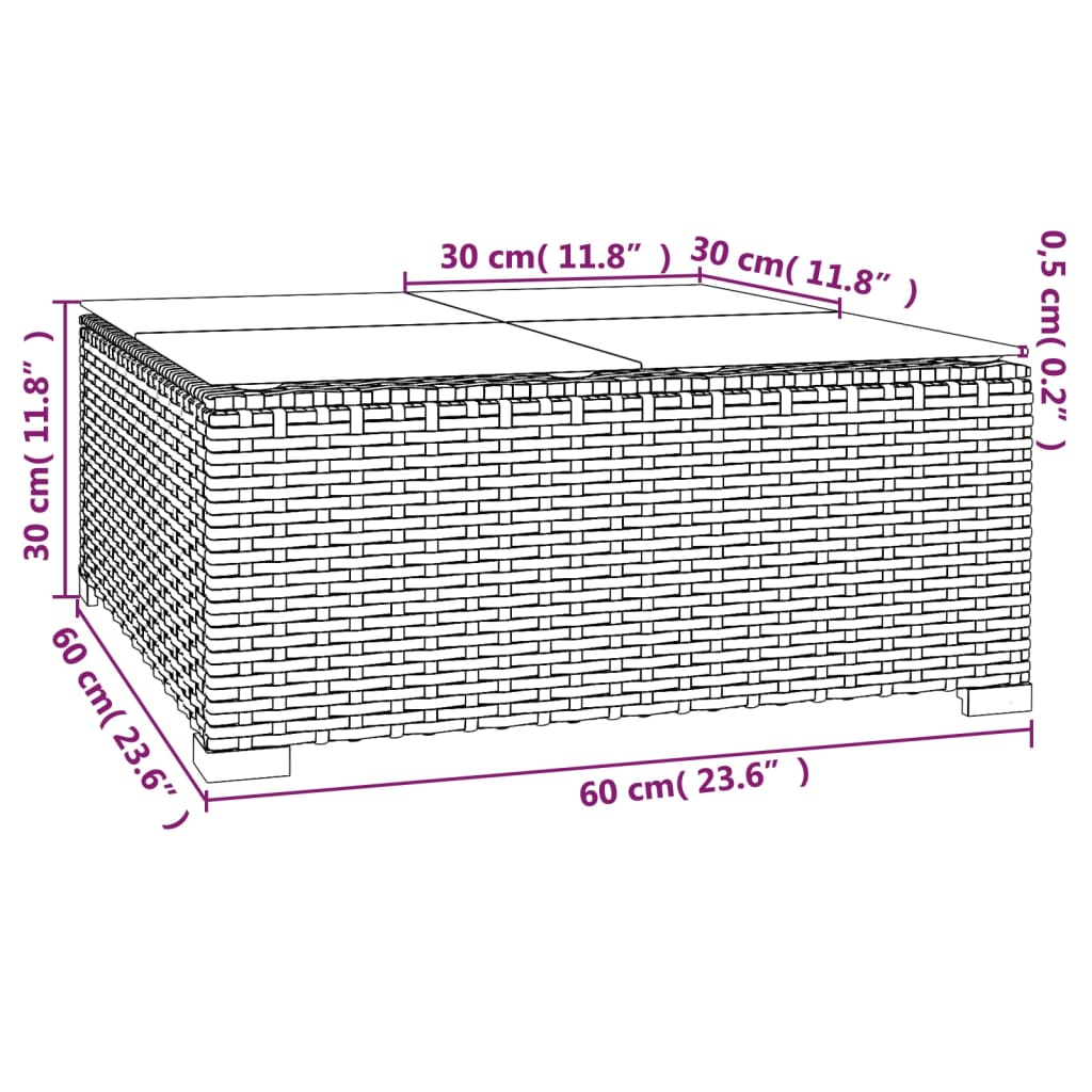 vidaXL Set mobilier de grădină cu perne, 10 piese, negru, poliratan