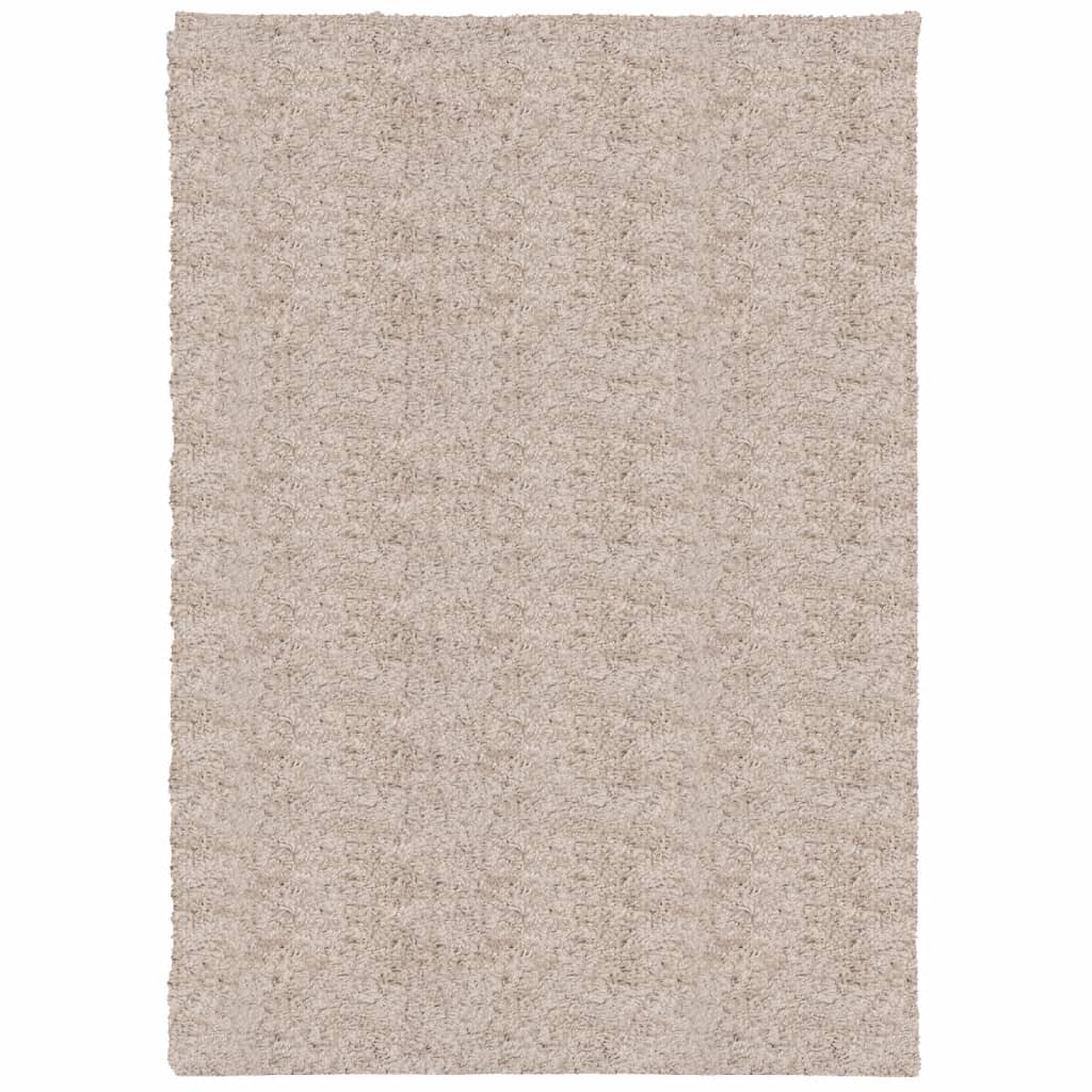 vidaXL Covor pufos "PAMPLONA" cu fire înalte, bej modern, 160x230 cm