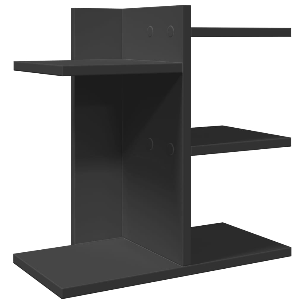 vidaXL Organizator birou, negru, 42x21,5x42 cm lemn prelucrat