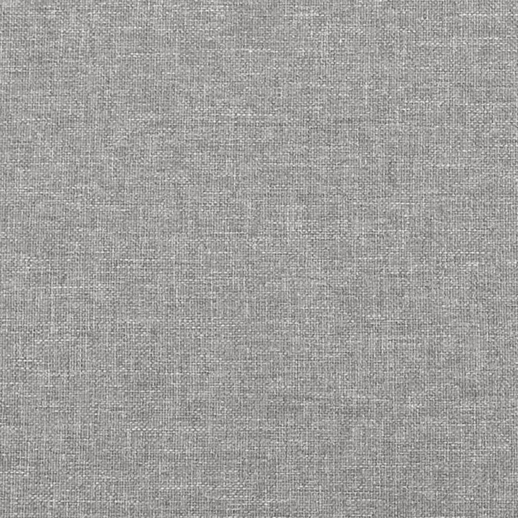 vidaXL Cadru de pat, gri deschis, 100x200 cm, material textil