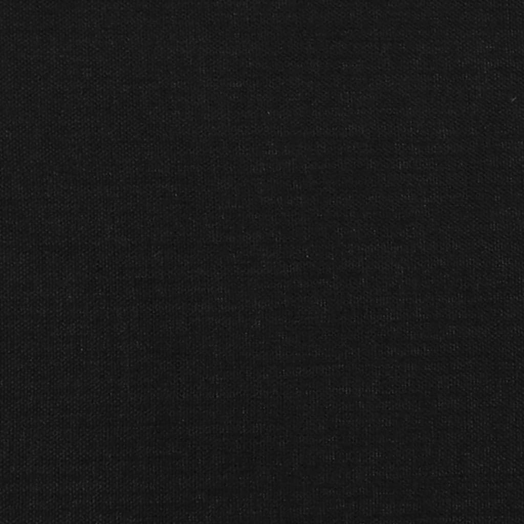 vidaXL Tăblii de pat, 2 buc, negru, 90x5x78/88 cm, textil