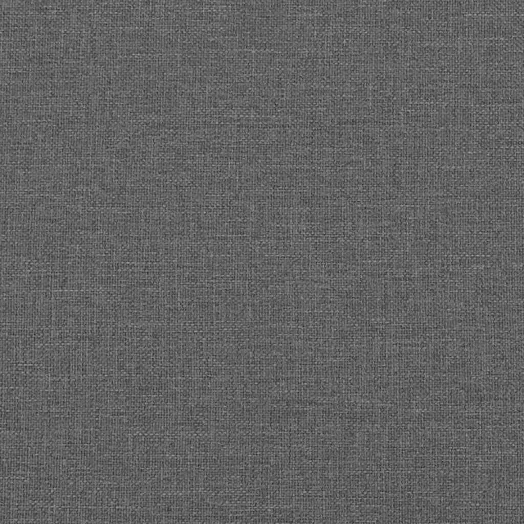 vidaXL Cadru de pat, gri închis, 90x190 cm, material textil