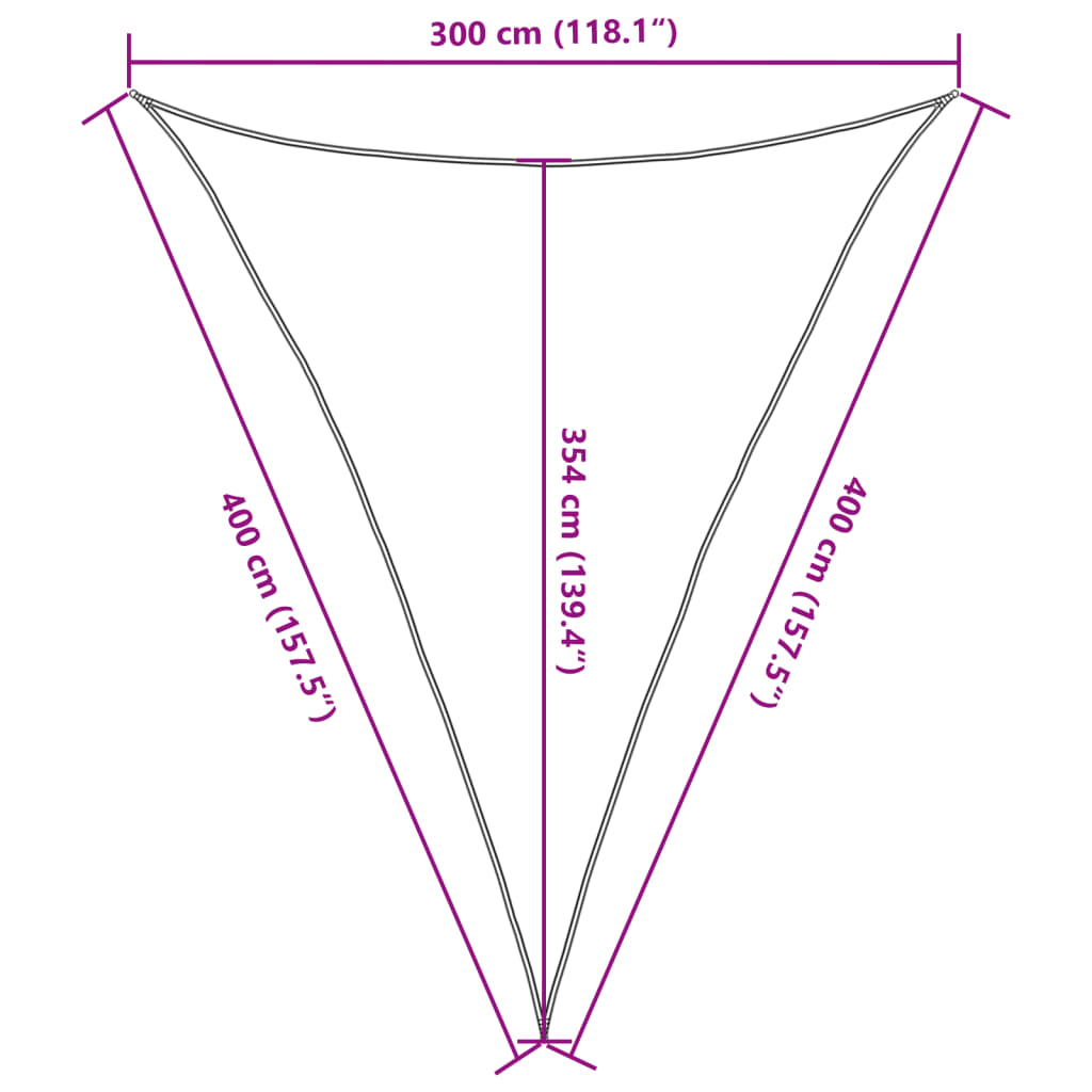 vidaXL Parasolar, nisipiu, 3x4x4 m, 100% poliester Oxford