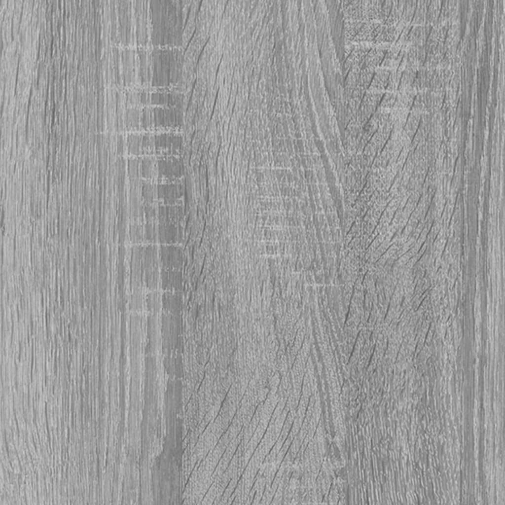 vidaXL Rafturi de perete cub, 2 buc., gri sonoma, 100x15x30 cm, lemn