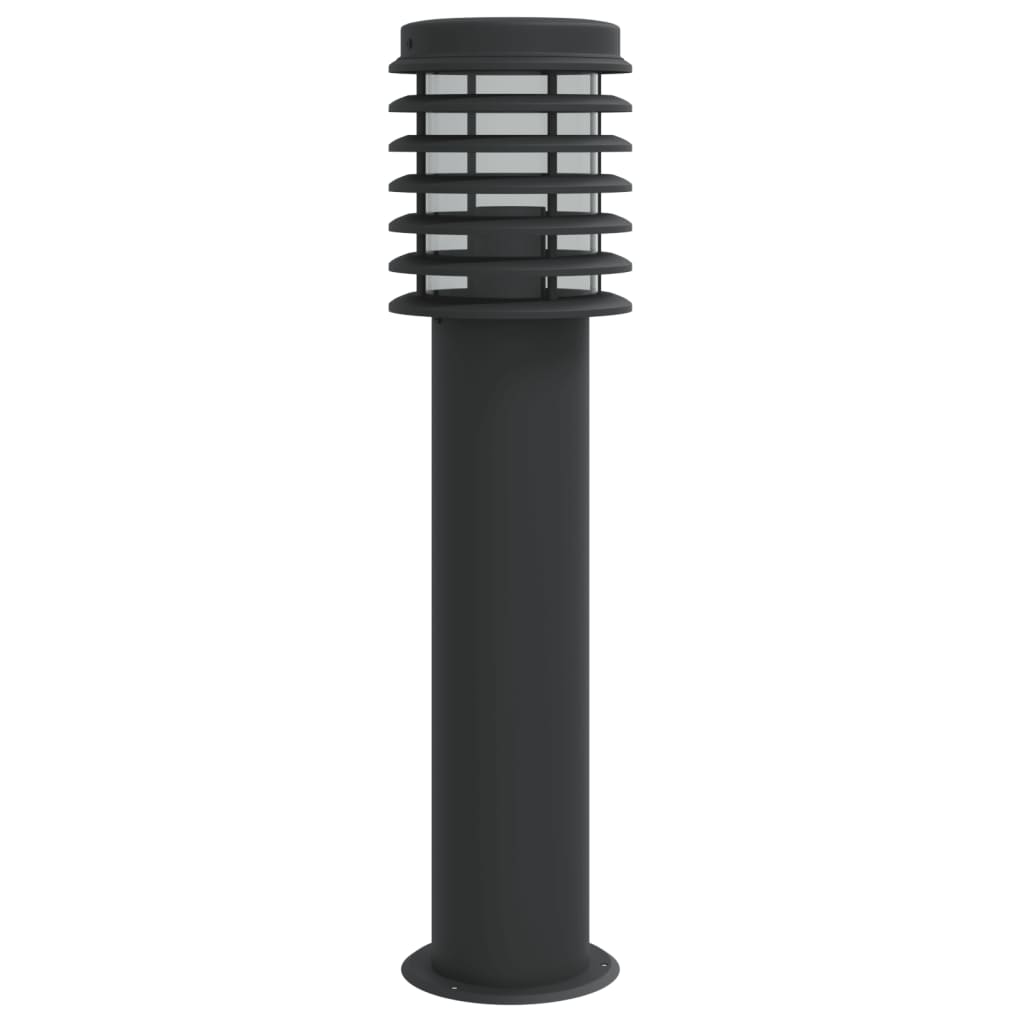 vidaXL Lampă exterioară de podea, negru, 60 cm, oțel inoxidabil