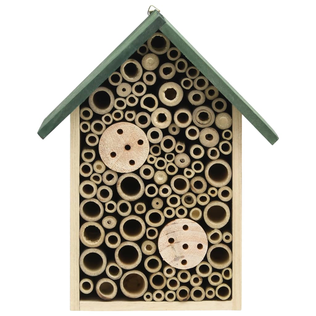 vidaXL Casă pentru insecte, 2 buc., 23x14x29 cm, lemn masiv de brad