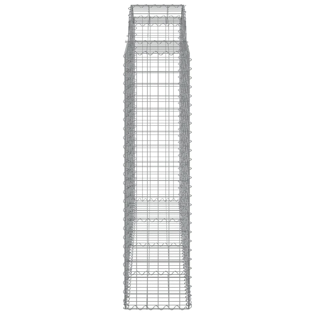 vidaXL Coșuri gabion arcuite 6 buc, 200x50x160/180 cm, fier galvanizat