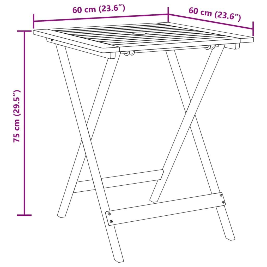 vidaXL Set mobilier bistro, 3 piese, textil taupe/lemn masiv