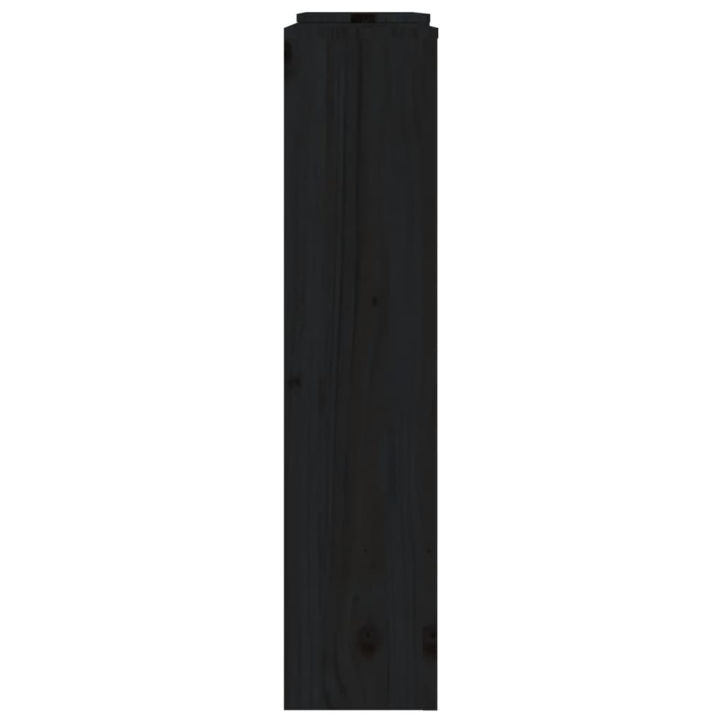 vidaXL Mască pentru calorifer, negru, 210x21x85 cm, lemn masiv de pin