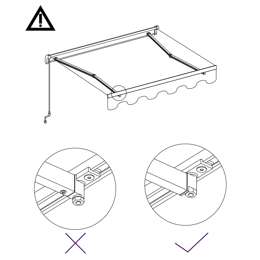 vidaXL Copertină retractabilă manual, portocaliu & maro, 450x300 cm