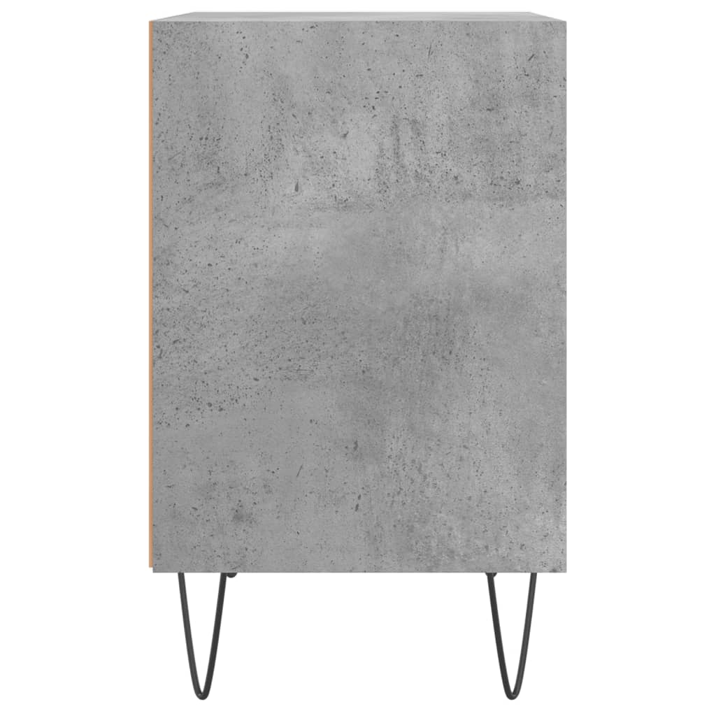 vidaXL Noptiere, 2 buc., gri beton, 40x30x50 cm, lemn compozit