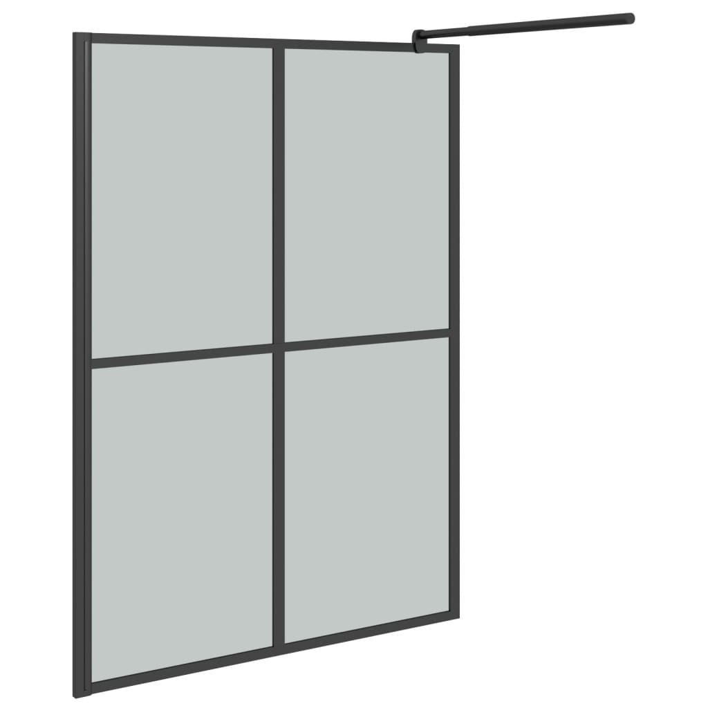 vidaXL Paravan duș walk-in, 140x195 cm, sticlă securizată închis