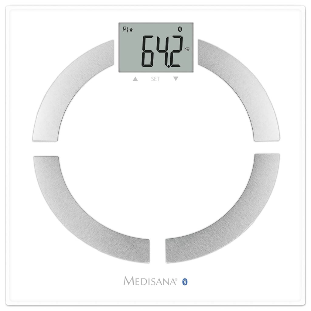 Medisana Cântar de analiză corporală BS 444, 180 kg, alb, 40444