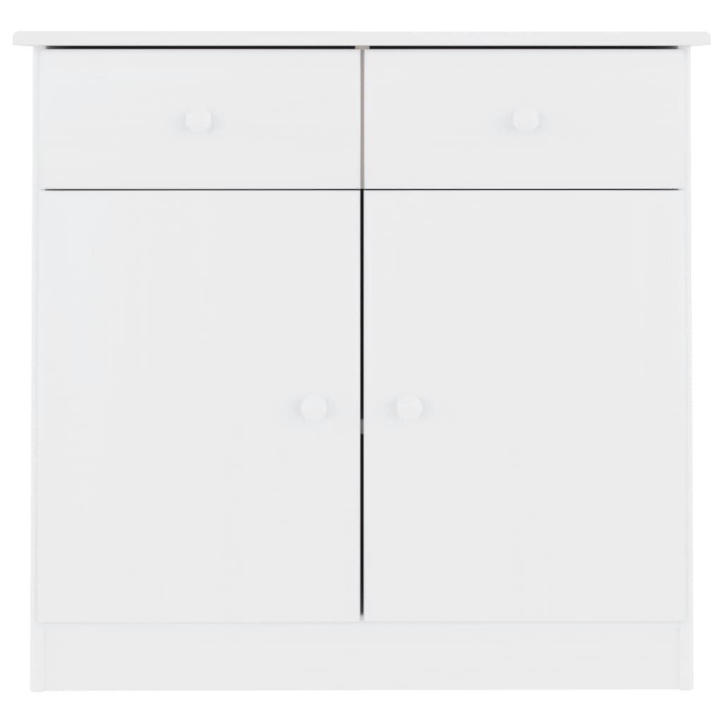vidaXL Dulap ALTA, alb, 77x35x73 cm, lemn masiv de pin