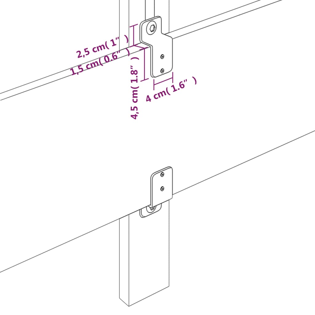 vidaXL Tăblie de pat negru 100x5x78/88 cm piele artificială