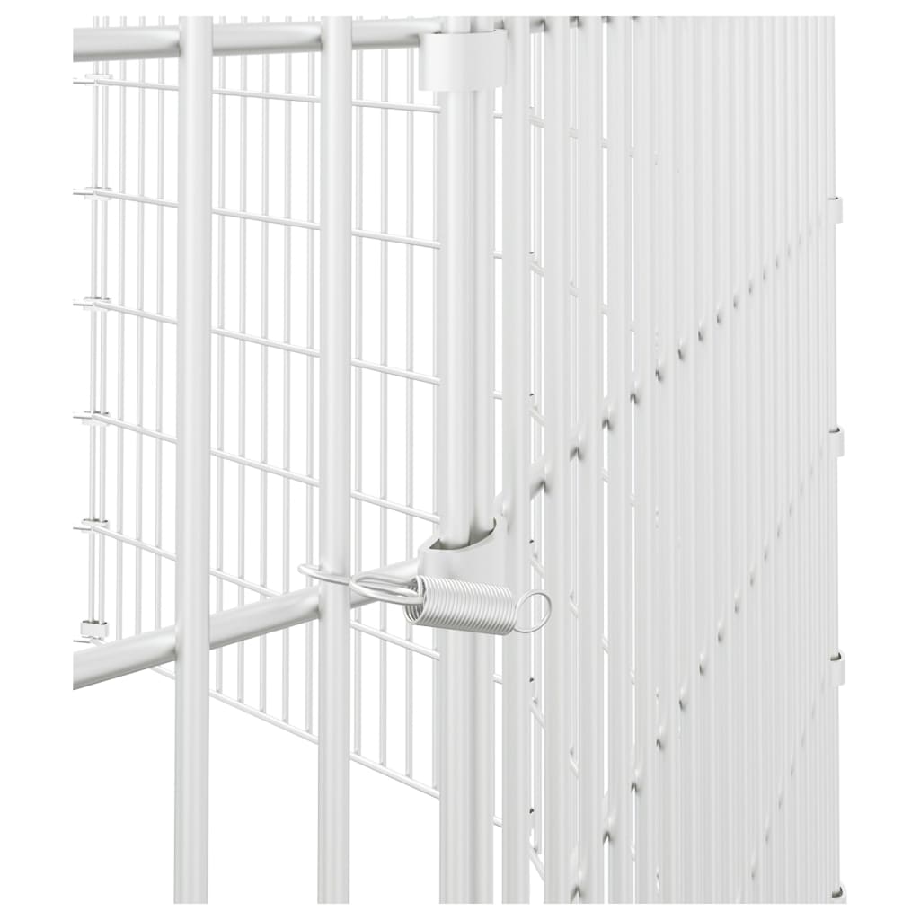 vidaXL Adăpost pentru animale cu 10 panouri, 54x100 cm fier galvanizat